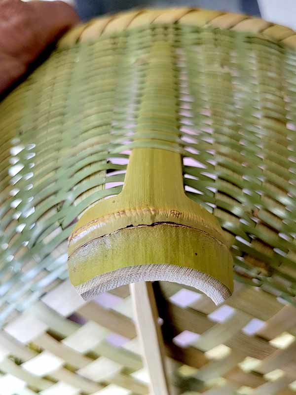 真竹茶碗籠の足