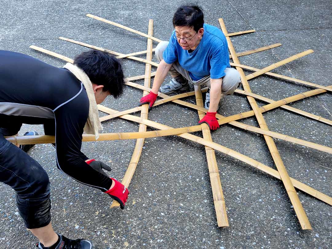 日本唯一の虎竹で製作、よさこい地方車