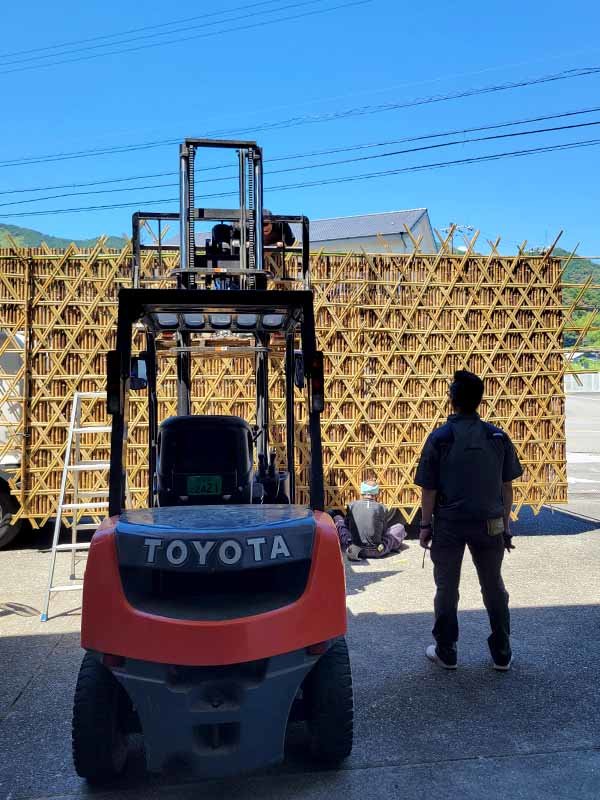 よさこい祭り、すさき～真実～虎竹地方車製作